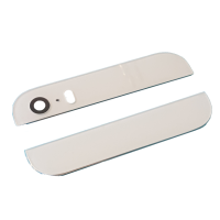 Стекло задней панели iPhone 5S верх и низ, белое