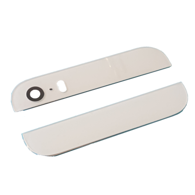 Стекло задней панели iPhone 5S верх и низ, белое