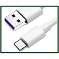 Дата кабель type-c, usb-c, 1m, 5А, белый Дата кабель type-c, usb-c, 1m, 5А, белый