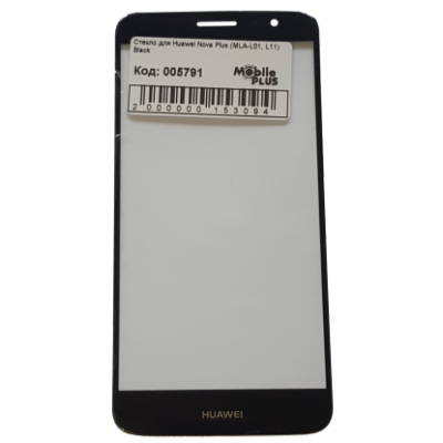 Стекло для переклейки дисплея Huawei Nova Plus (MLA-L01, L11), черное