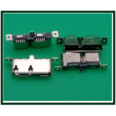Разъем заряда для внешнего диска, вертикальная посадка №2,  micro-USB