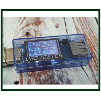 Тестер USB напряжения (USB Charger Doctor) KWS-MX17 синий, прямой