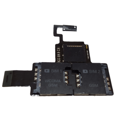 Разъем SIM-карты HTC Desire V (T328w) на шлейфе с разъемом MicroSD